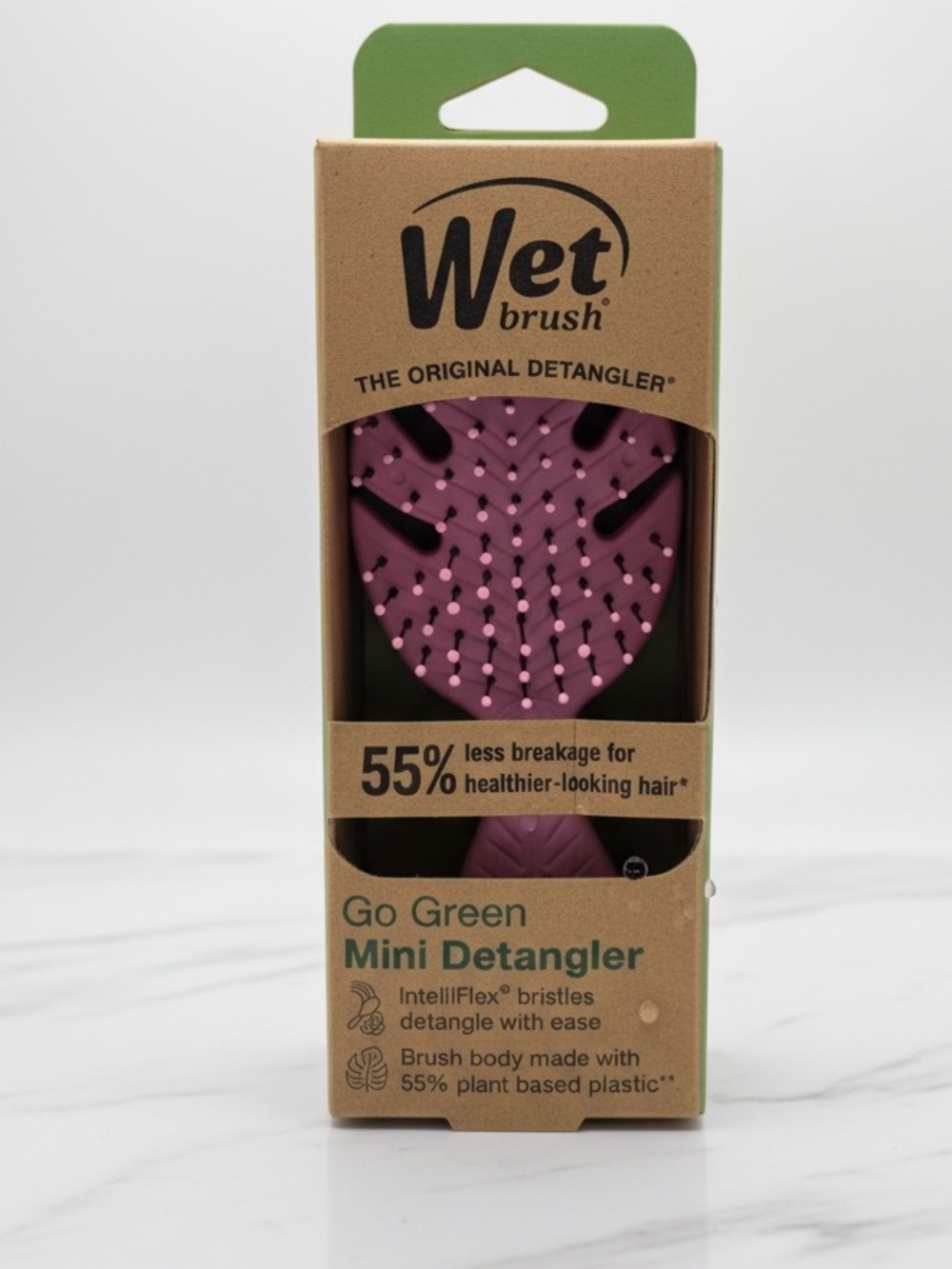 Wet Brush Go Green Mini Detangler Purple